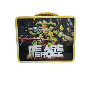 2013 Teenage Mutant Ninja Turtles We Are Heroes Empty Tin Metal Lunchbox